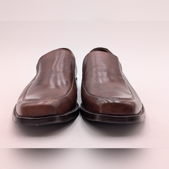 Johnston & Murphy Size 10.5M Classic Brown Genuine Leather Loafers Elastic Gore main image 14